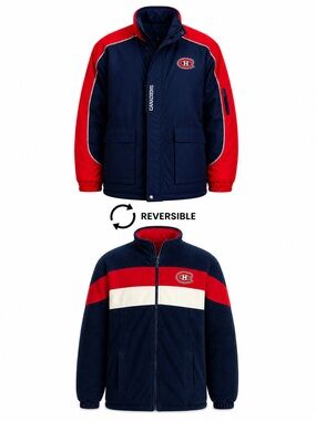 Size XL Montreal Canadiens Men’s Reversible Vintage Jacket NHL Hockey Fleece